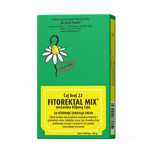 FITOREKTAL MIX – mešavina biljnog čaja za očuvanje zdravlja creva (Čaj broj 23)