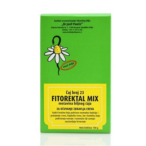 FITOREKTAL MIX – mešavina biljnog čaja za očuvanje zdravlja creva (Čaj broj 23)