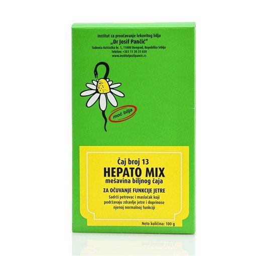 HEPATO MIX – mešavina biljnog čaja za očuvanje funkcije jetre (Čaj broj 13)