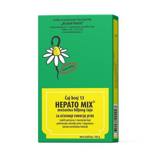 HEPATO MIX – mešavina biljnog čaja za očuvanje funkcije jetre (Čaj broj 13)