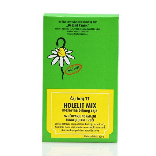 HOLELIT MIX – mešavina biljnog čaja za očuvanje normalne funkcije jetre i žuči (Čaj broj 37)