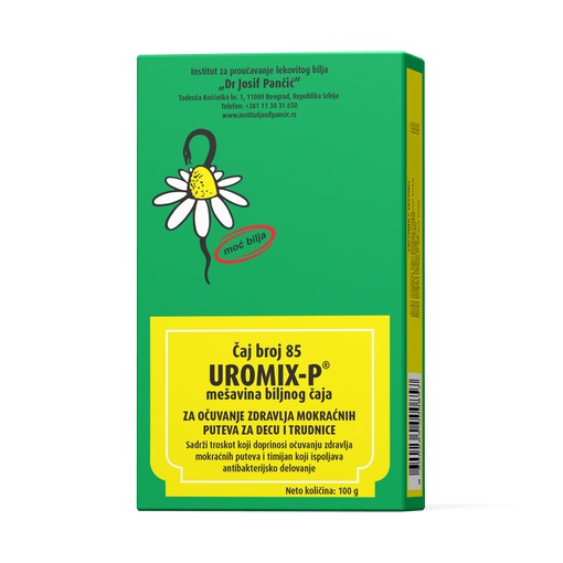 UROMIX-P – mešavina biljnog čaja za očuvanje zdravlja mokraćnih puteva za decu i trudnice (Čaj broj 85)