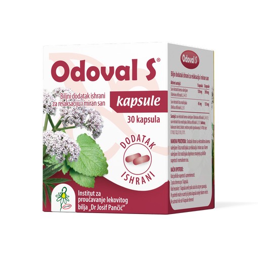 ODOVAL S® kapsule – biljni dodatak ishrani za relaksaciju i miran san