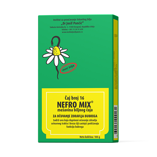 NEFRO MIX – mešavina biljnog čaja za očuvanje zdravlja bubrega (Čaj broj 16)