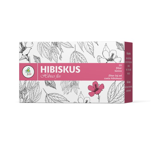 Filter čaj od cveta hibiskusa